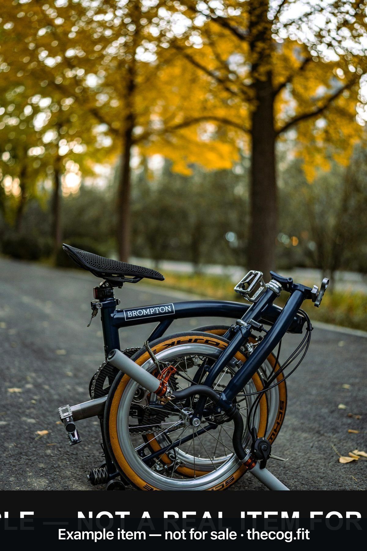 Brompton Folding Bike — 6-Speed, Navy