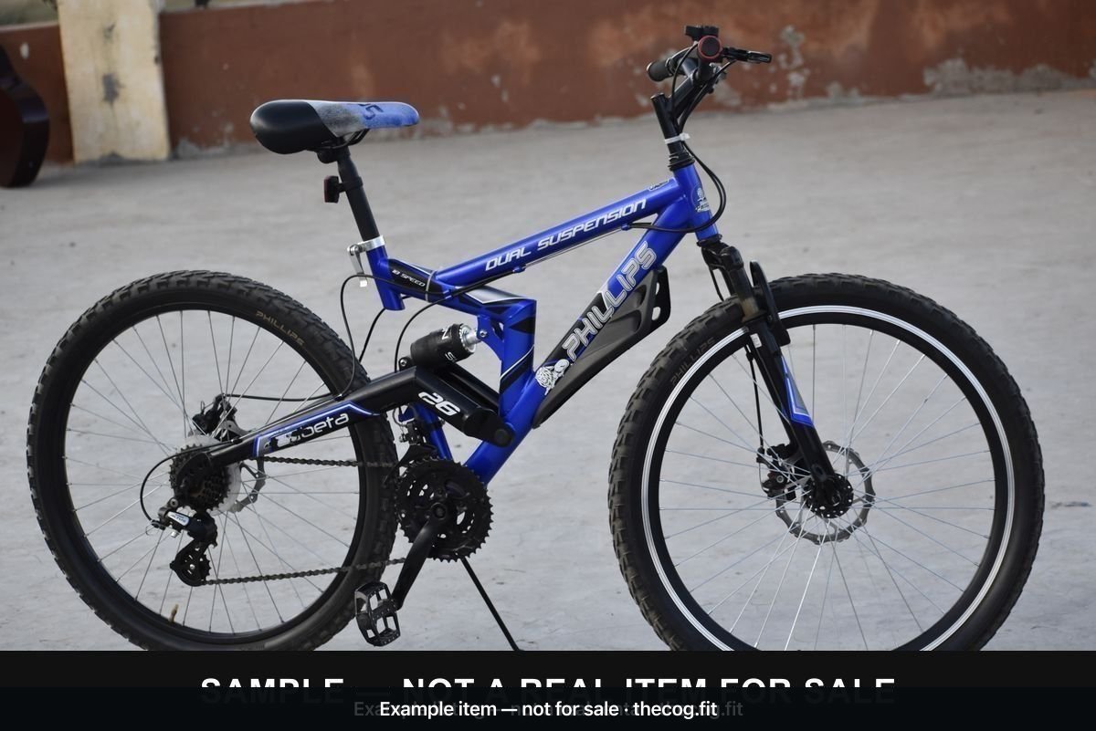 Dual-Suspension Mountain Bike — 26in, Disc Brakes